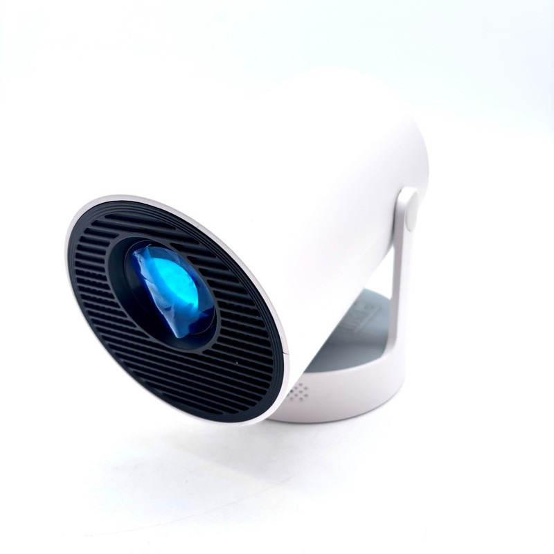Smart Projector with WiFi & Portable 180-Degree Rotating Stand HY300 Plus White gallery