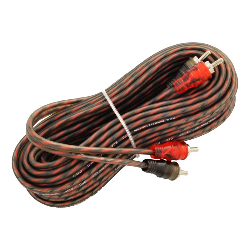 17ft 2-Channels Male-to-Male Twisted Pair OFC RCA Interconnect Cable