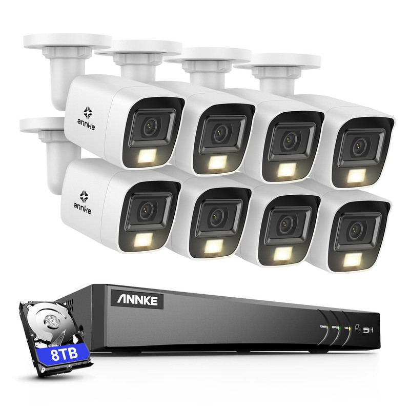 ANNKE 4K Security Camera System 8MP 8CH DVR Outdoor AI Color Night H.265+ IP67 gallery