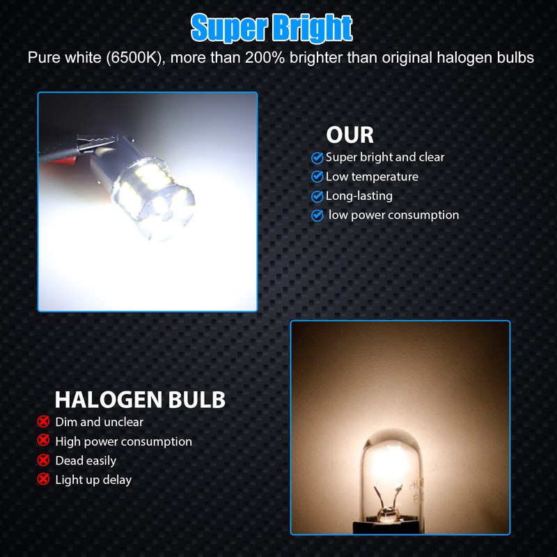 20x Super Bright White 1156 1141 1003 RV Trailer 21-SMD LED Interior Light Bulbs gallery