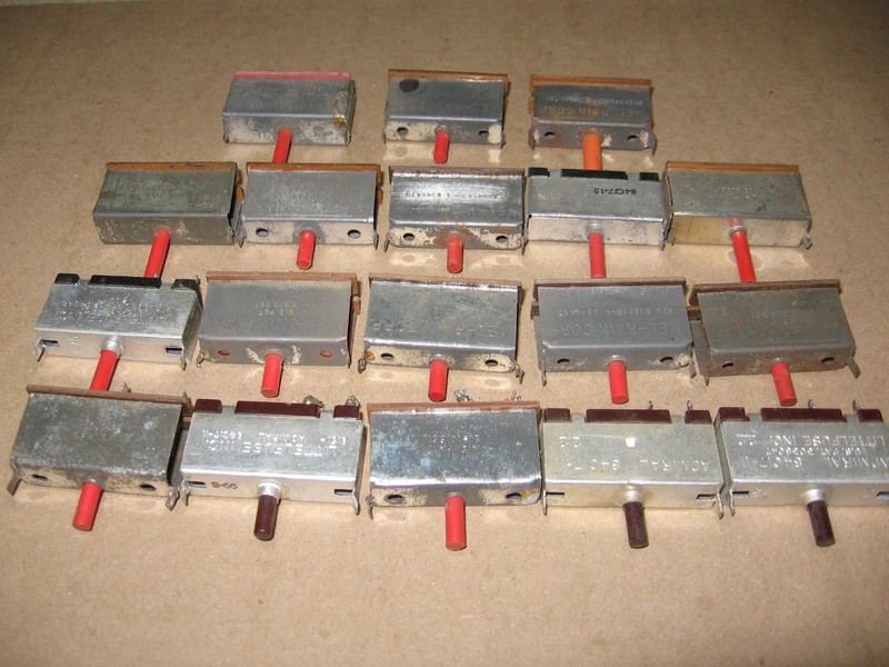 VTG Lot 300+ TV/ Radio repair parts switches knobs rectifiers resistors & More gallery
