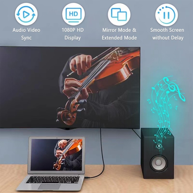 USB to Hdmi Cable, USB to Hdmi Adapter for Monitor, USB 3.0 Male to Hdmi Male gallery
