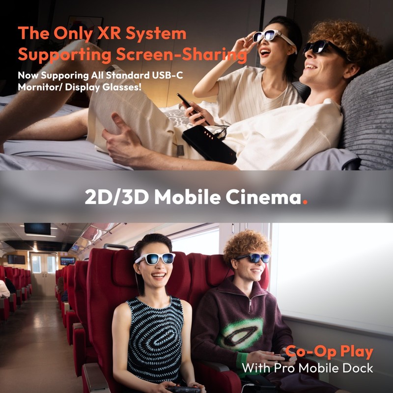 VITURE Pro XR/AR Glasses - 135" 120Hz 1000Nits UltraClarity Display (Very Good) gallery