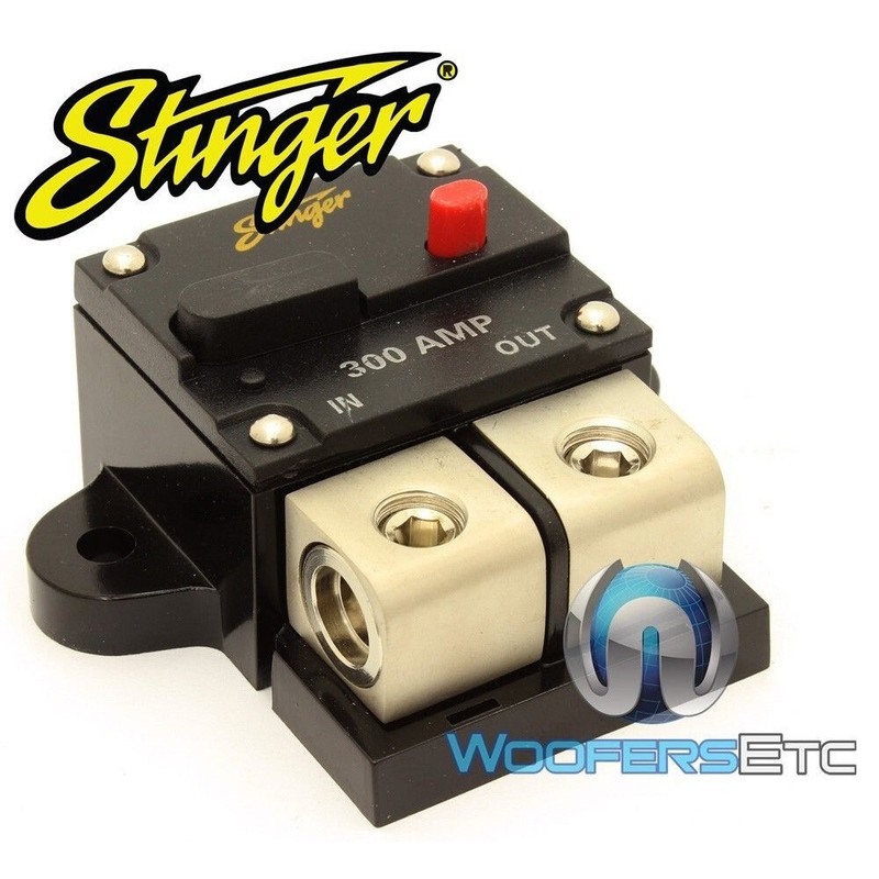 STINGER SGP90300 300 AMP 0 GAUGE 4 GA AWG WIRE CIRCUIT BREAKER CAR AUDIO NEW