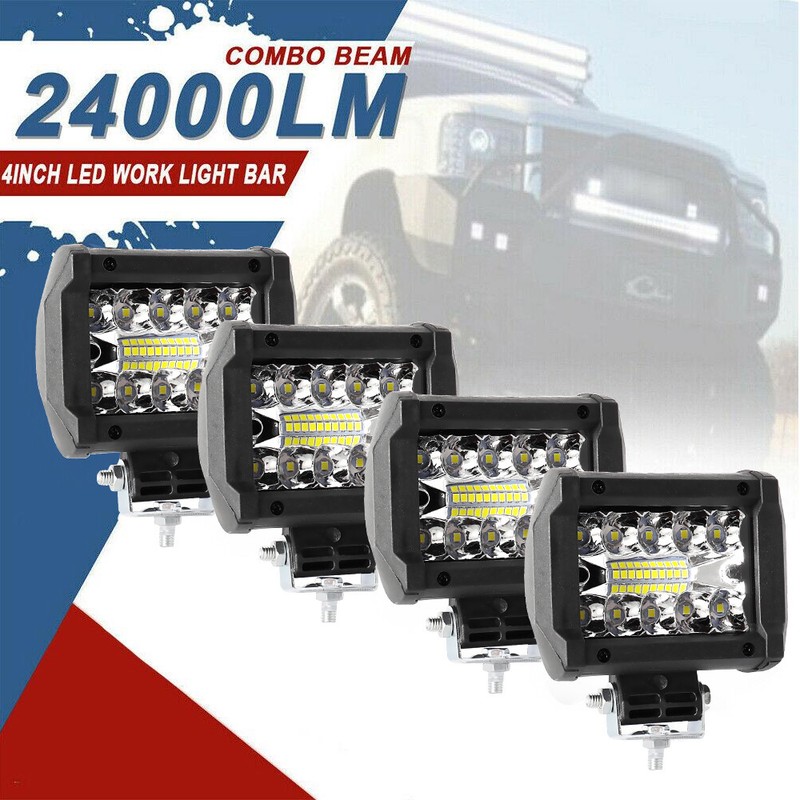 4X 4″inch LED Work Light Bar Combo Spot Offroad Truck SUV ATV Driving Fog Pods
