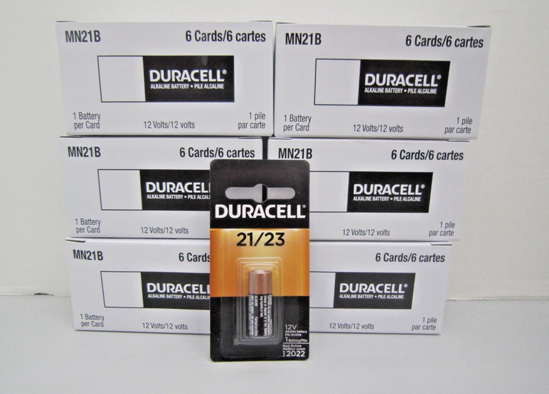 Duracell DL23A Alkaline 12V Battery A23 MN21 lot of 6 boxes of 6ct {36 Battery}