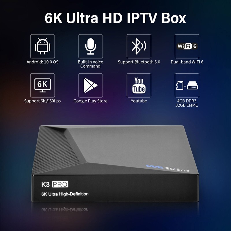 V See V5 Pro/WE2USAT K3PRO 6K Super Clear TV Receiver Smart TV Box Voice Control gallery