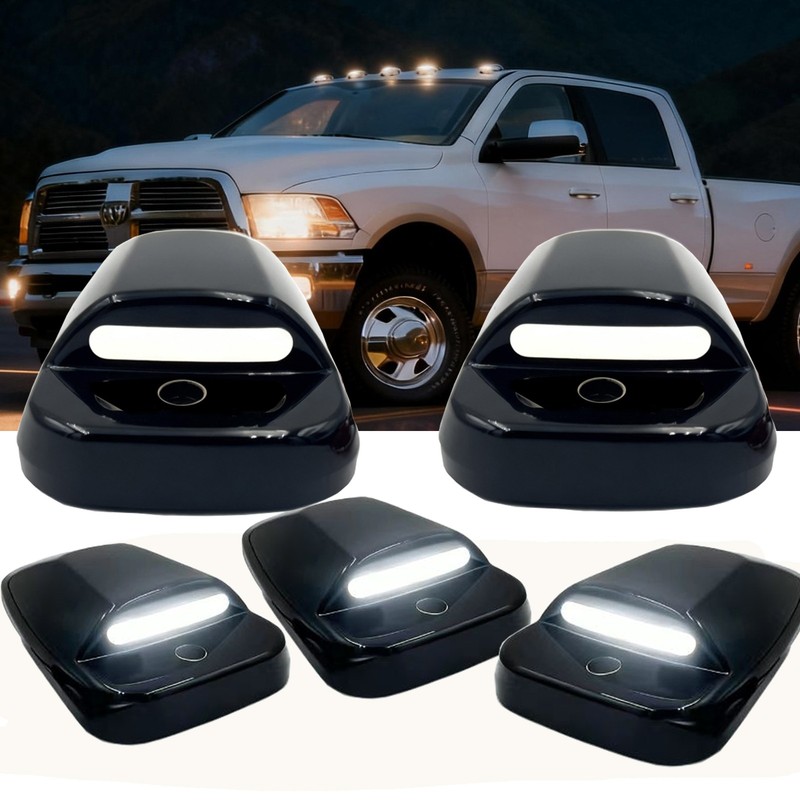 Amber LED Cab Roof Marker Running Light For 03-18 Dodge Ram 1500 2500 3500 Truck gallery
