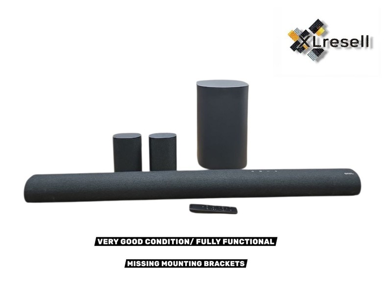 Onn 5.1.2 Surround Soundbar System w/ Dolby Atmos 42″ | 100135495 | Black