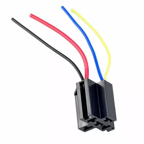 5 Pack 12V 30/40 Amp 4-Pin SPST Automotive Relay with Wires & Harness Socket Set gallery