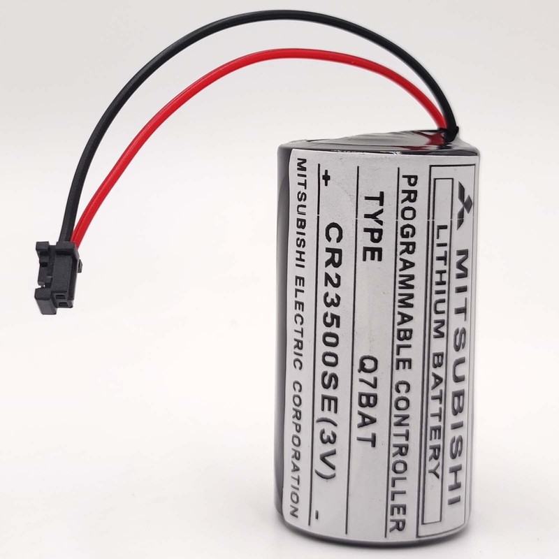 2X type Q7BAT CR23500SE 3V 6000mAh PLC Battery for Mitsubishi Q PLC battery gallery
