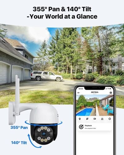 ZOSI Wireless 3MP/5MP/8MP WIFI IP Dual-Lens Wired Human Baby Monitor Camera gallery