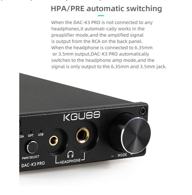 Kguss Dac-K3 Pro Kguss/Headphone Amplifier/Dac-K3 gallery