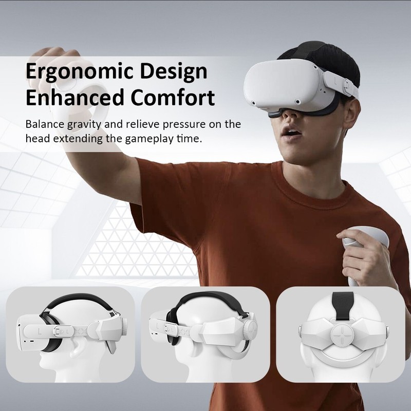 Adjustable Head Strap Replacement for Oculus Quest 2 Elite Headband Accessories gallery