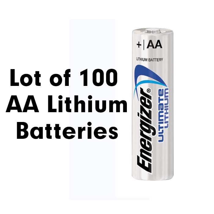 100 Energizer Ultimate AA L91BP Lithium Batteries FRESH