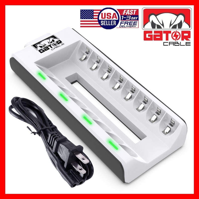 Rechargeable Battery Charger AA AAA Ni-MH Ni-CD Automatic Charged Red LED Light gallery