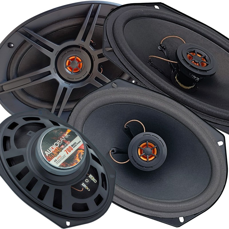 4x Audiobank 6×9″ in 1400 Watt Max Power 2-Way Car Audio Stereo Coaxial Speaker