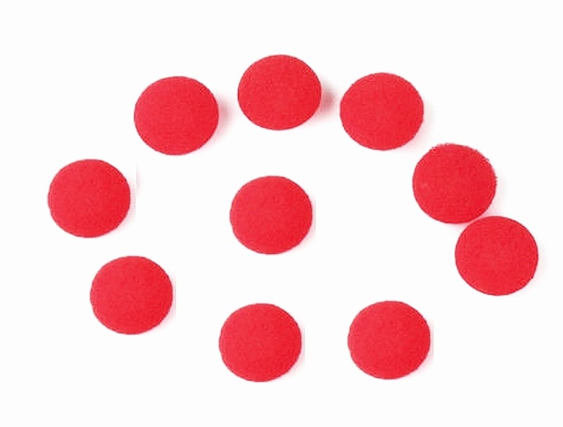 10 Replacement Earbud Soft FOAM CUSHIONS rOund & RED Sponge tips Earpad 11/16" gallery