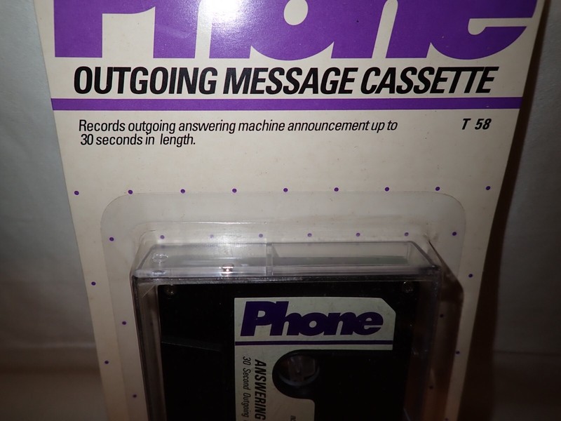 Answering Machine Cassette Tape Outgoing Message Recoton T58 30 Second Lot of 2 gallery