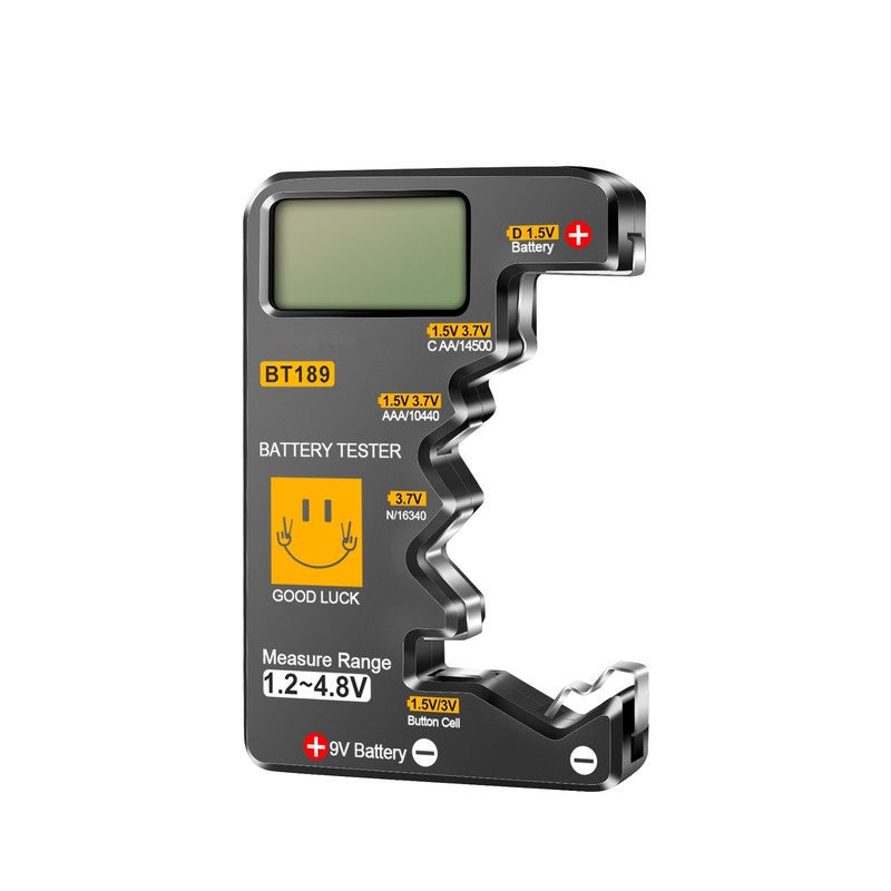 Lightweight Battery Tester Tool For 1.2V 3.7V 9V Cylindrical Button Cell Box