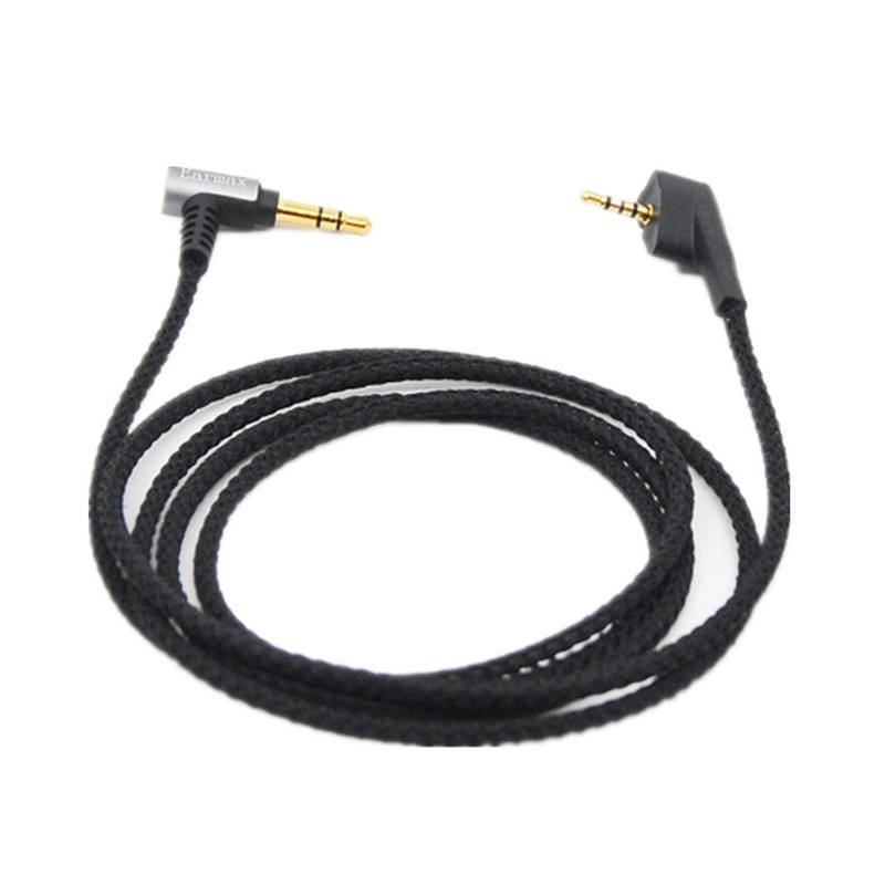 3.5mm To 2.5mm Headset Upgrade Audio Nylon Cable Part For Sennheiser HD438 HD439