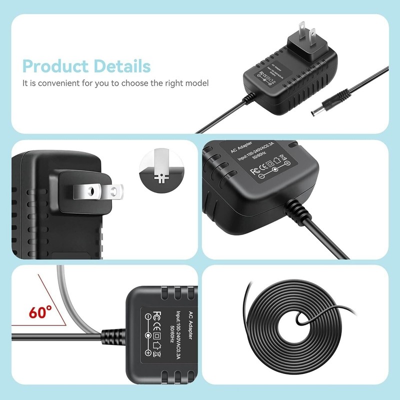 12V AC Adapter For Razor MX125 Dirt Rocket Electric-Powered Motocross eBike gallery