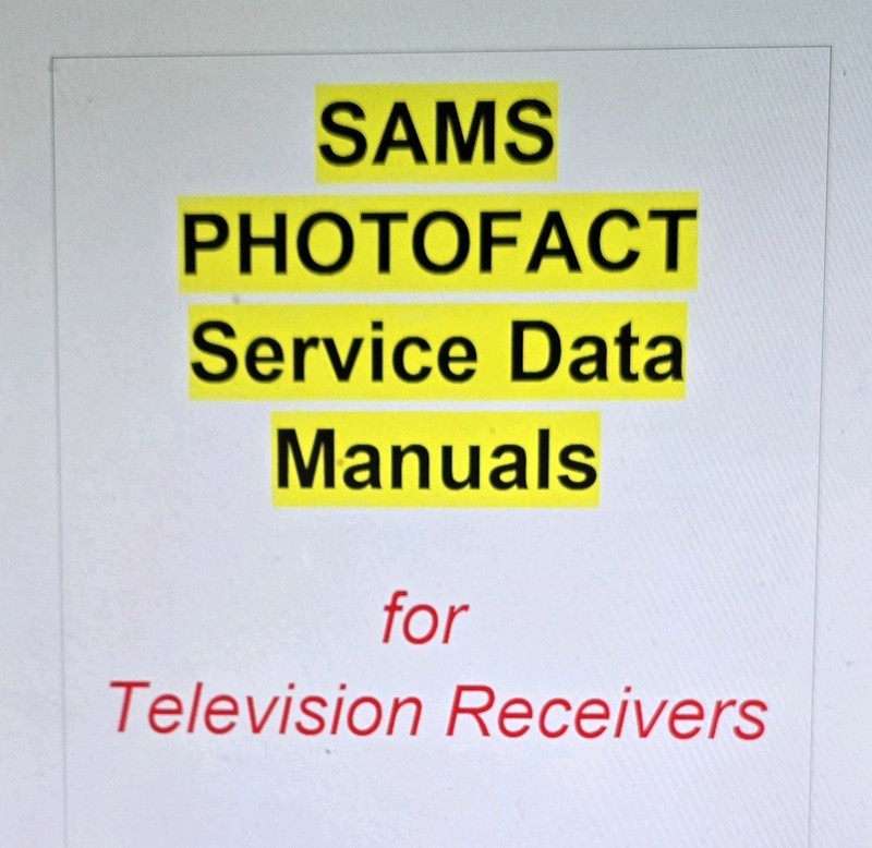 Sams Photofact 2547-2 Service Manual for Sharp 137LM