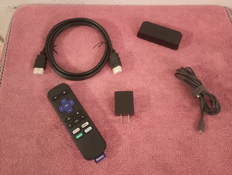 Roku Express 3900X Black HDMI Streaming Device W/Remote ( Factory Reset )