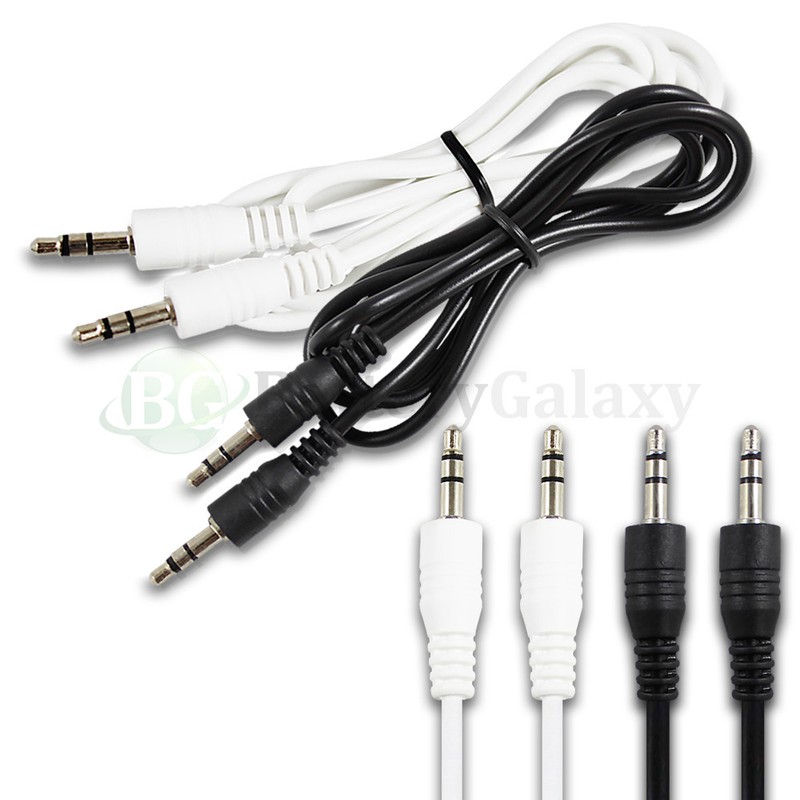 1-100 Lot 3.5mm AUX AUXILIARY CORD Male to Male Stereo Audio Cable iPod MP3 CAR