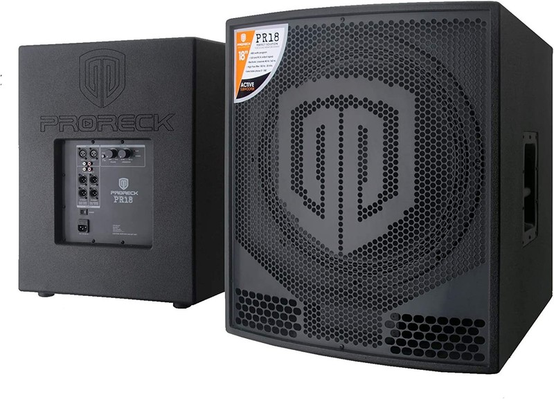 PRORECK PR18 18 inch 2000W PA DJ Subwoofer P.M.P.O Active Powered(ONE subwoofer)