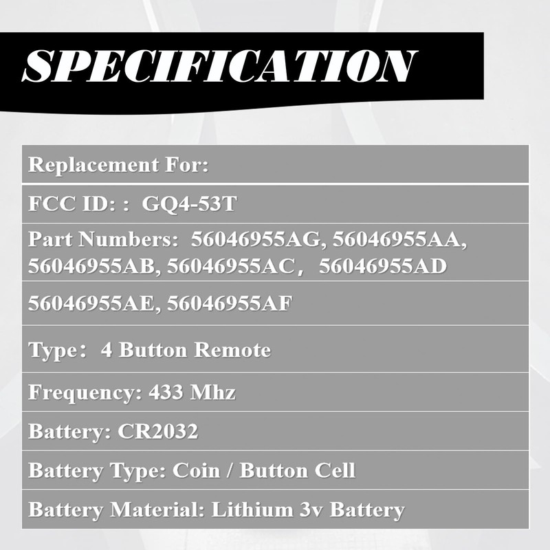 Dodge Ram Key Fob Replacement 2013-2021 Set of 2 Keyless Entry Remote gallery
