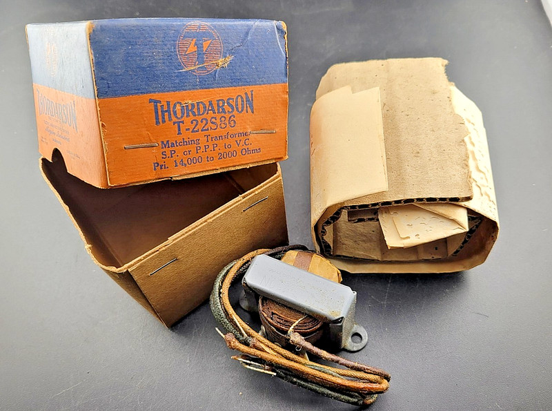 NOS Tested Thordarson T 22S86 Matching Vintage Audio Transformer 14K to 2K Ohms