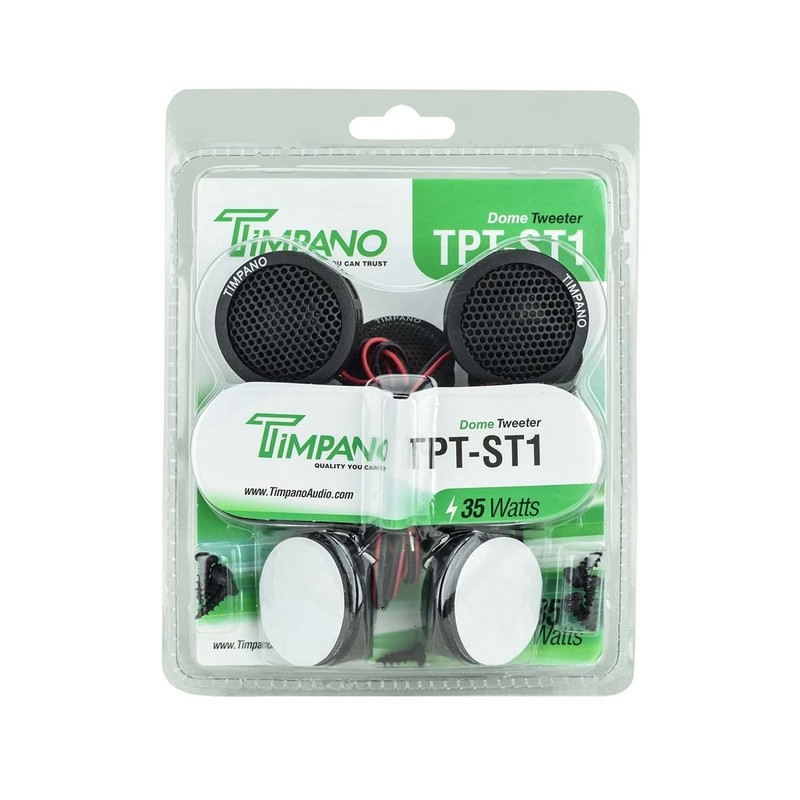 TPT-ST1 Dome Tweeter, 1 Inch Tweeter Set for Car Audio, Angle or Surface Moun... gallery