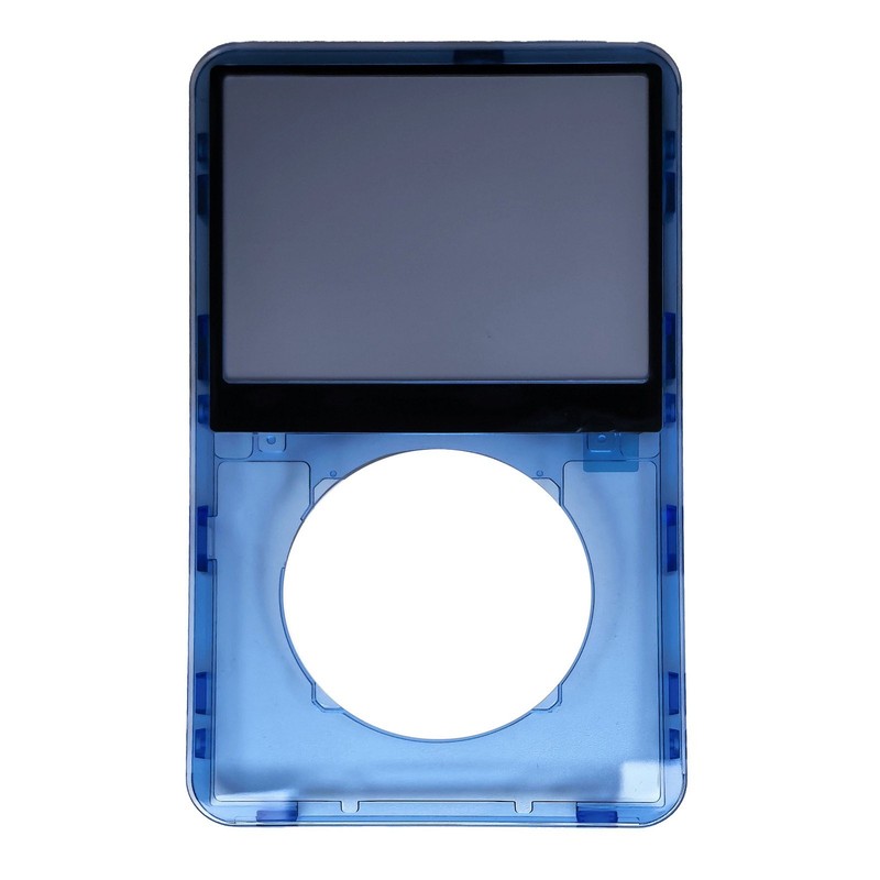 iPod Classic Front Faceplate Cover Housing 80GB 120GB 6th 7th Clear Light Blue