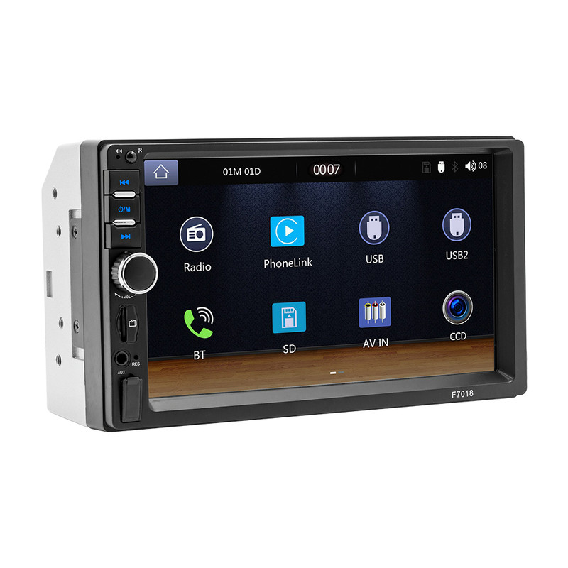Double 2Din 7″ Touch Screen Stereo Radio MP5 For Car Apple/Android Carplay GPS