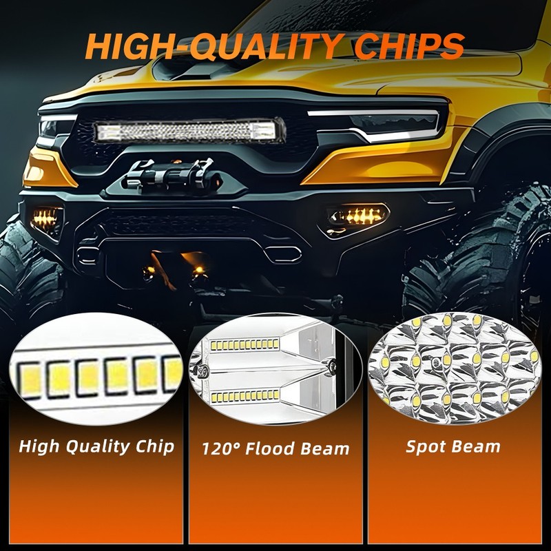 20" 480W LED Work Light Bar Spot Flood Driving Offroad Truck UTV Fog 22/24" gallery