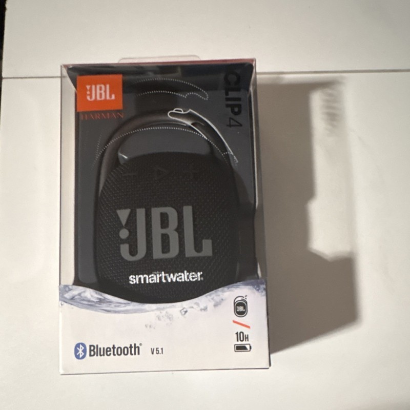 JBL Clip 4 Portable Bluetooth Clip-On Speaker Black Wireless Audio V5.1