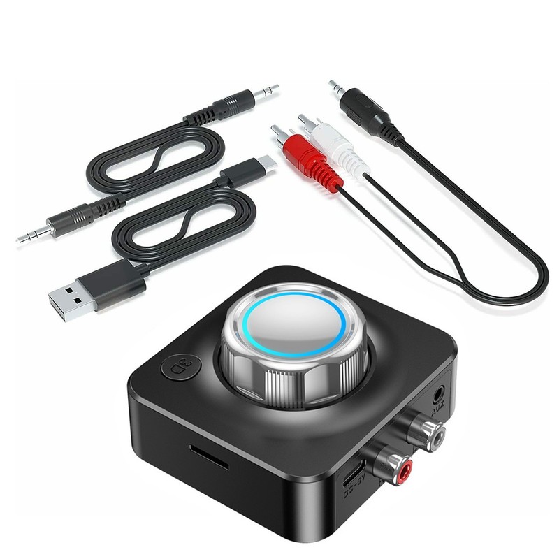 2-in-1 Wireless Bluetooth V5 Aux Audio Receiver Receiver TF Card Reader gallery