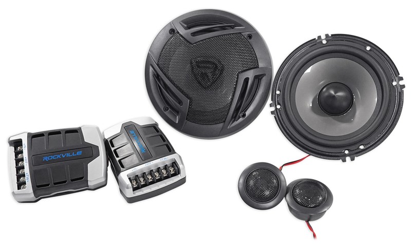 Pair Rockville RV65.2C 6.5″ Component Car Speakers 750 Watts/140w RMS CEA Rated