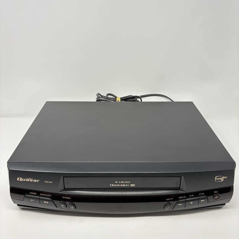 Quasar VHQ-940 VCR Plus+ VHS 4 Head Omnivision TESTED Clean! 1999 – No Remote