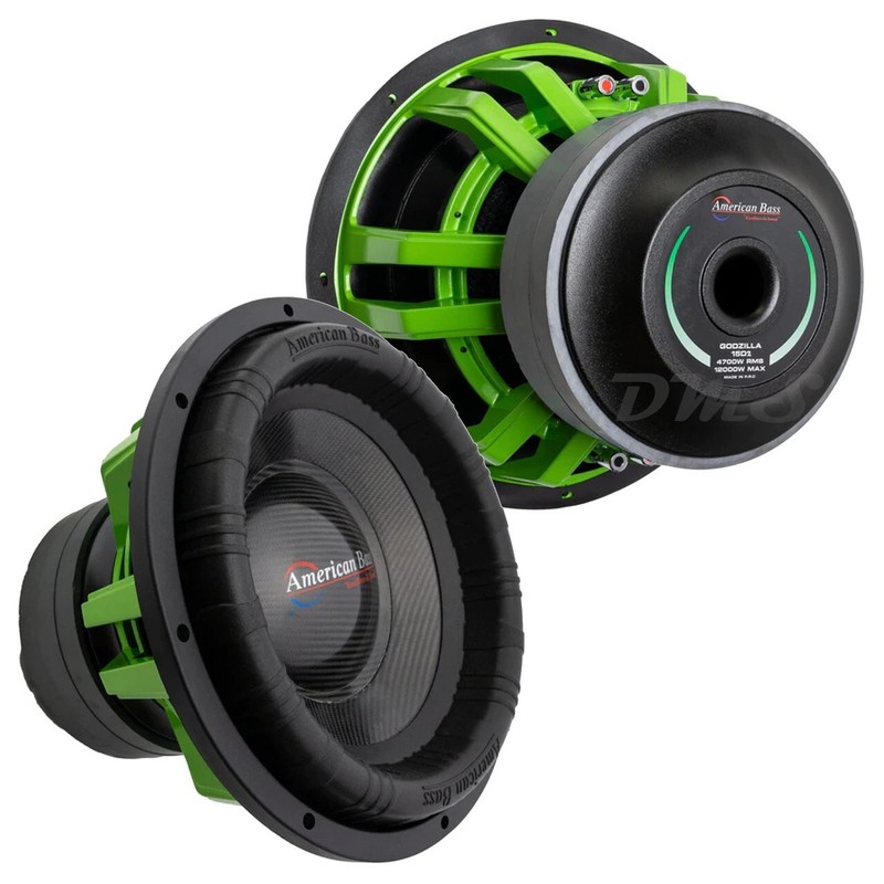 (2) American Bass GODZILLA 15D2 | 15 Inch 12,000W DVC 2 Ohm Car Audio Subwoofers