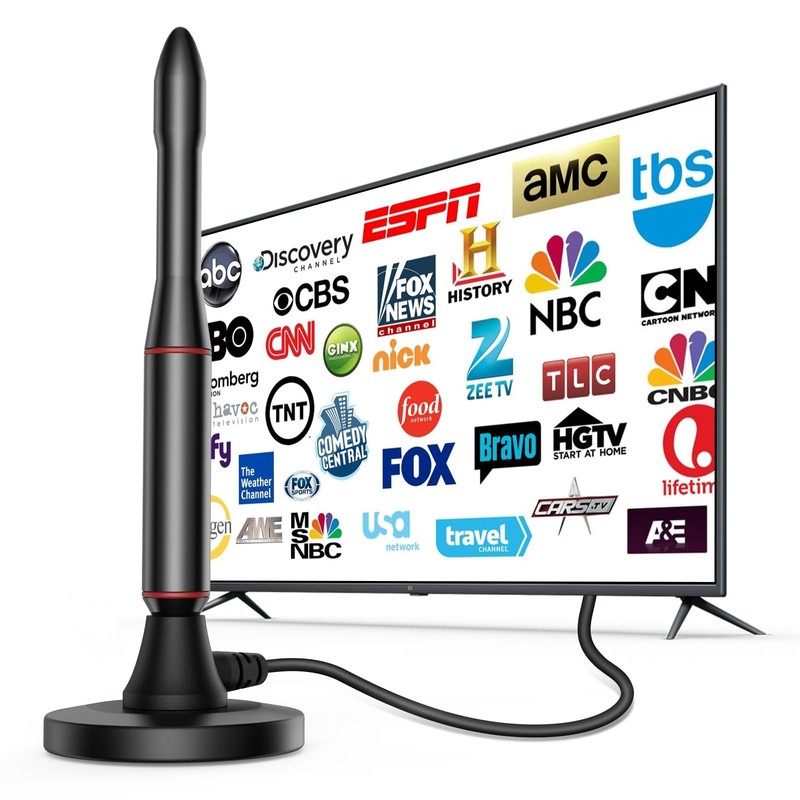 TV Antenna Indoor,650+ Miles Long Range Digital Antenna Indoor for All TV,Ant