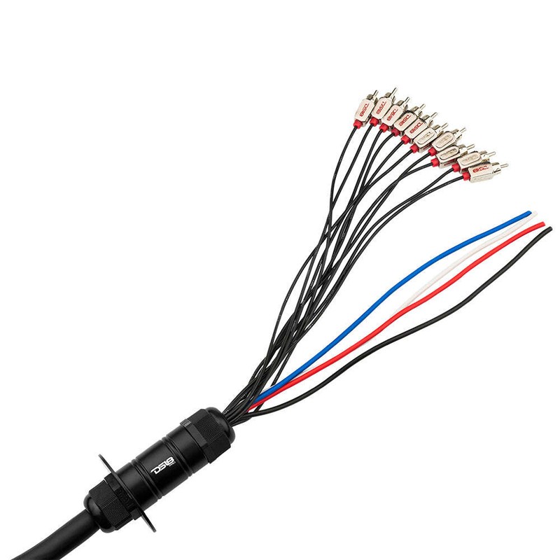 DS18 MDSA10/4.50FT Medusa Snake Audio Wire 10 Channels RCA 4 x 12GA Power Cable gallery