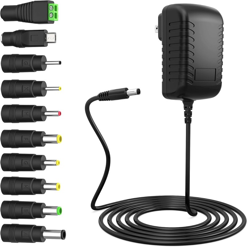 5V 3A 2.5A Adapters Power Cord with 10 Plug 5.0V 3000mA 2800mA 2500mA Charger