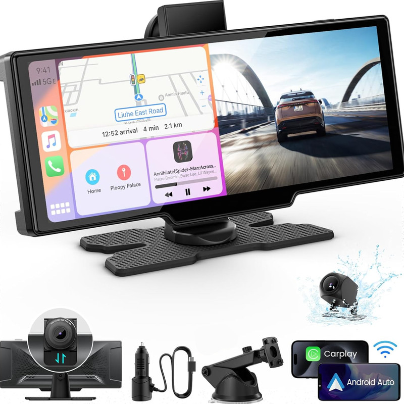 10.26In Dash Cam Touch Screen Car Stereo Portable Apple Carplay Android Auto gallery
