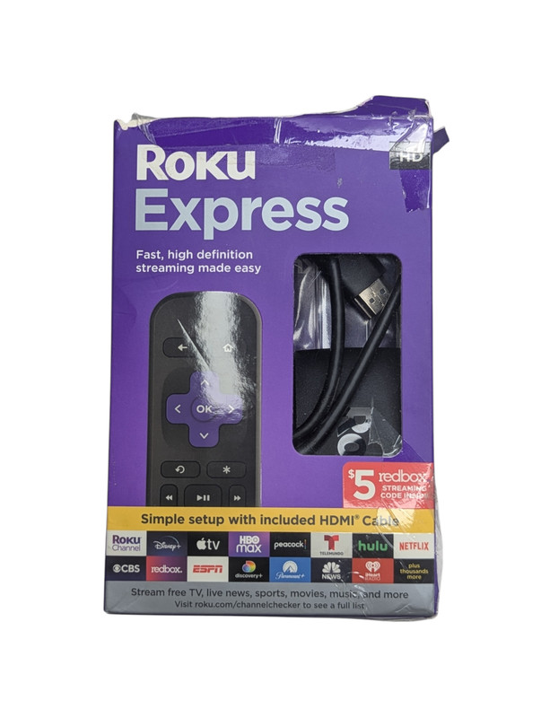 Roku Express 4K+ 3941X Streaming Media Player HD/4K/HDR – Open Box – NO REMOTE