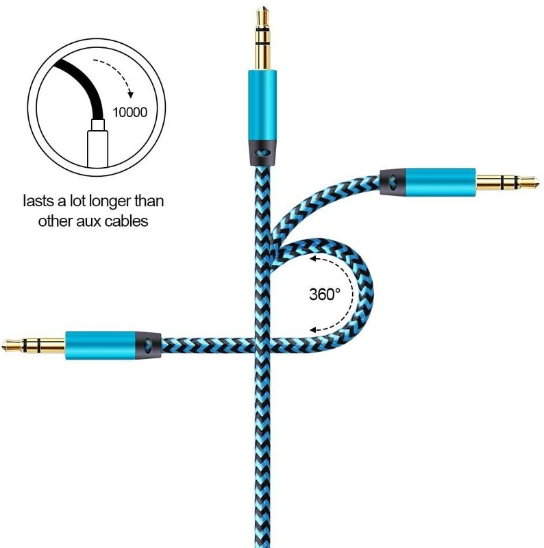 3.5 mm Male to Male Aux Cord Stereo Audio Cable Adapter for PC iPod CAR iPhone gallery