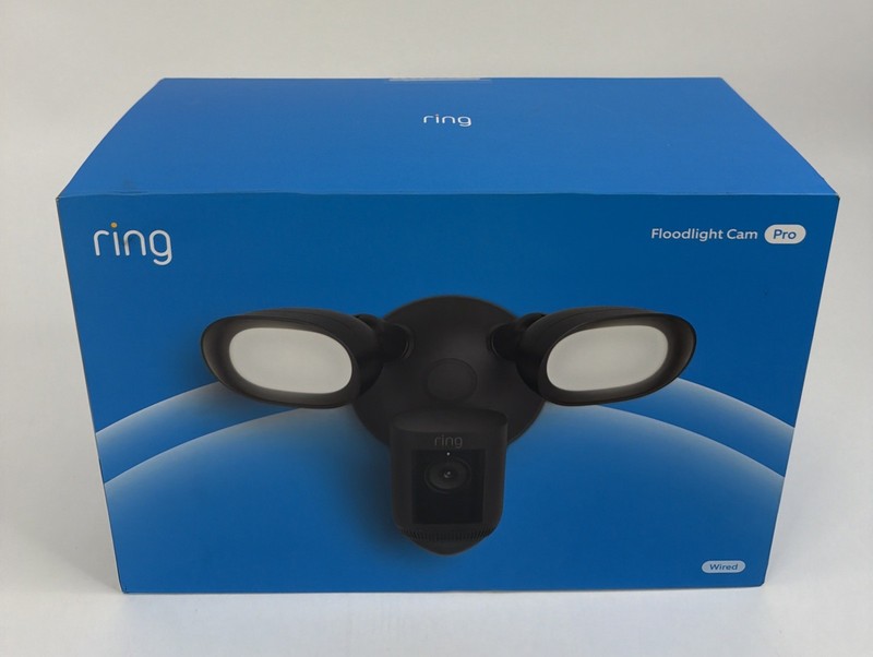 Floodlight Cam Pro with 2K Video and Ring Vision, 2 LED Lights, Dual Band Wi-Fi