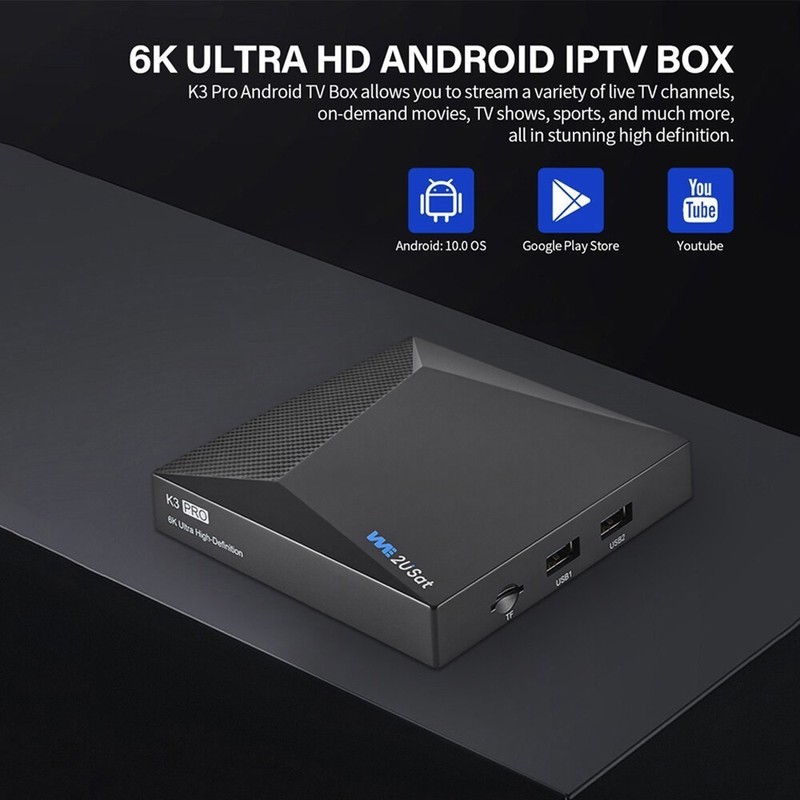 2025 NEWEST 6K SUPER BOX S6 MAX WE2USAT K3 PRO 6K Smart TV Box gallery