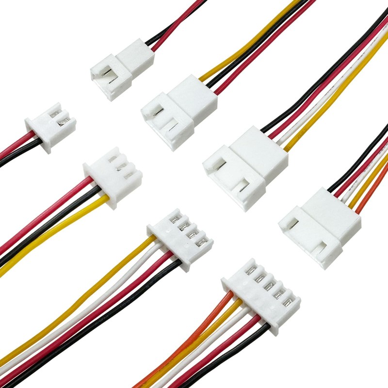 20 PCS XH2.54mm 2-5 Pin Double End Male Female Extension Wire Connector